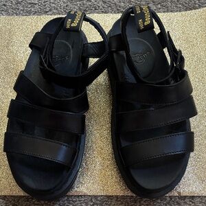 Dr. Martens Black Platform Sandals